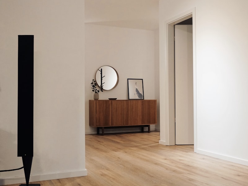 Interior space before remodeling